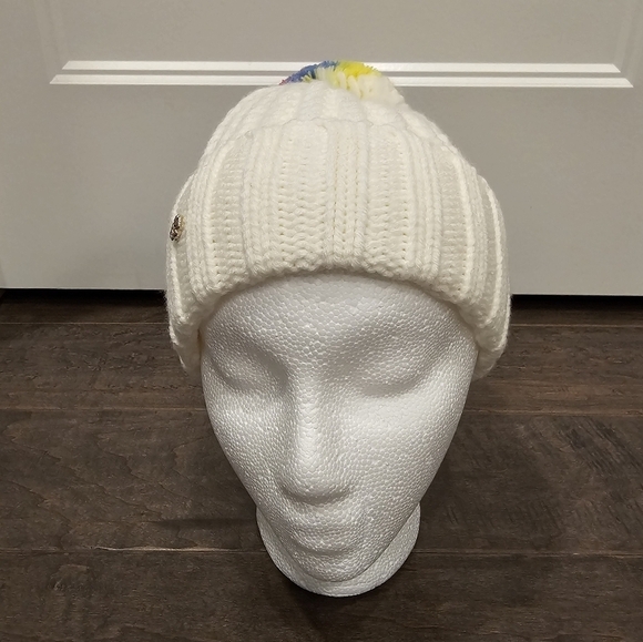 New Kate Spade New York Women\'s Knit White Beanie main image 9